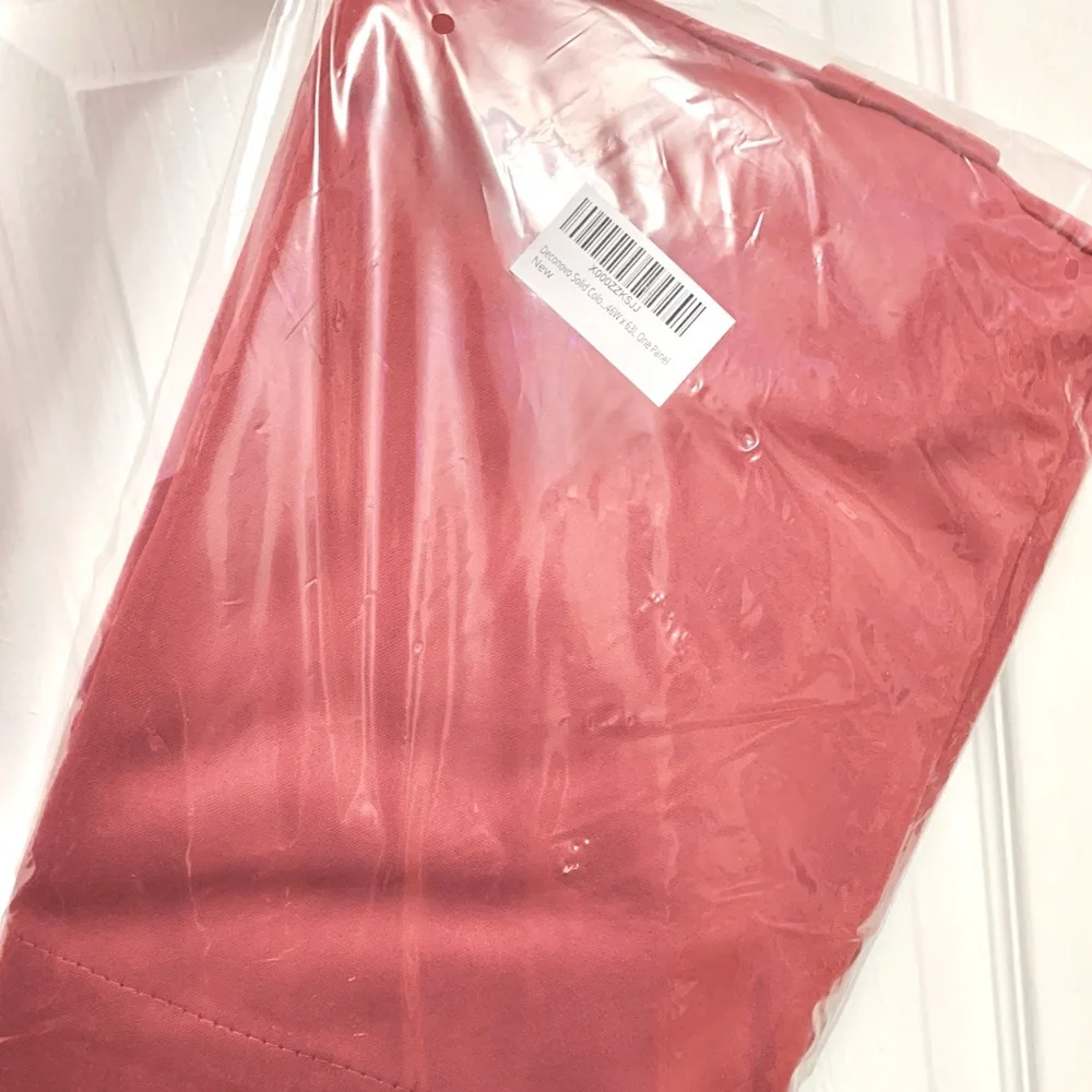 Deconovo Red Curtain Panel - 1 Single - 46” wide x 63” Long - NEW
